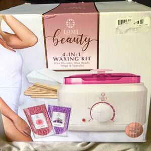 4in 1 waxing kit  includes wax, beads, strips, and spatulas